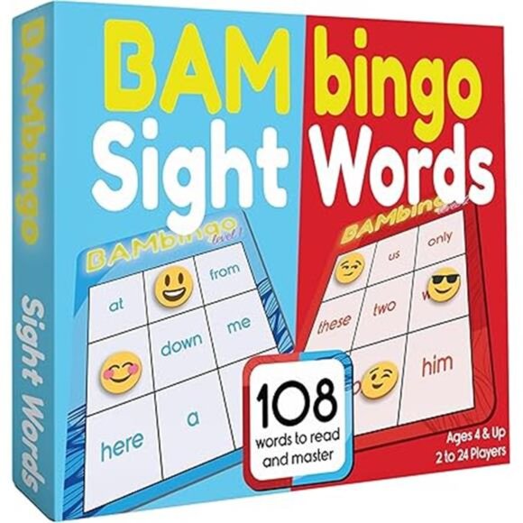 Sight Word Bingo Game Level 1 and 2 - Learn to Read Vocabulary for Kindergarten - Picture 7 of 7